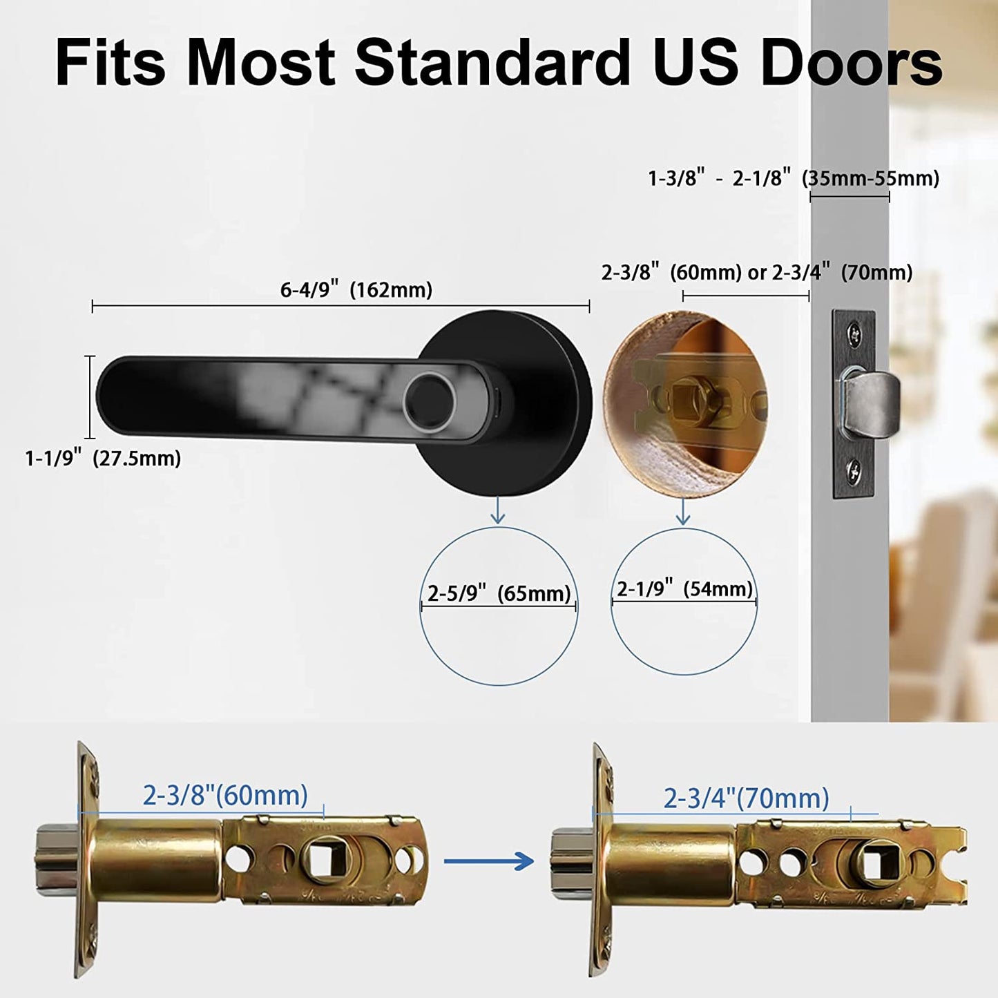 Bluetooth Smart Door Lock with Biometric Fingerprint