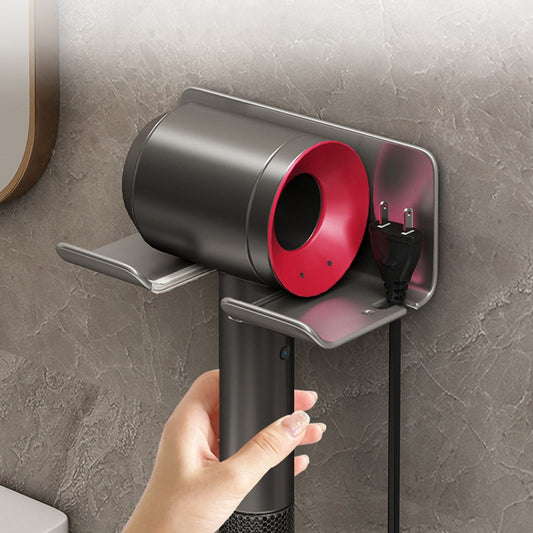 Hair Dryer Holder Wall Mounted for Bathroom Storage
