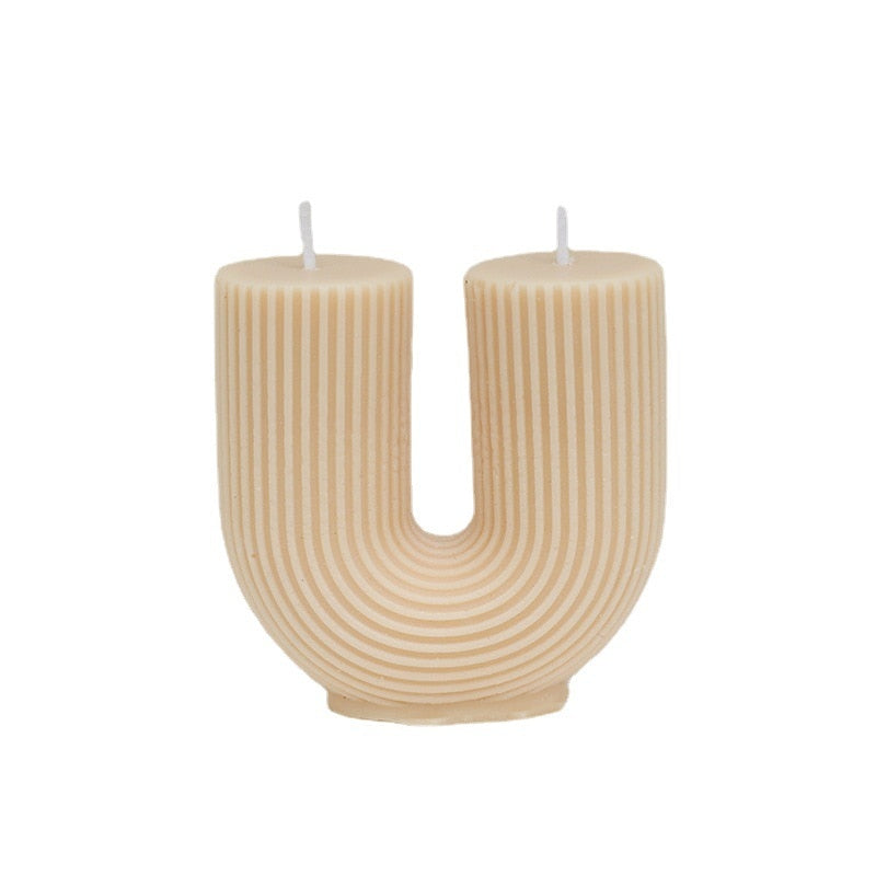 U-Shaped Decorative Scented Candle