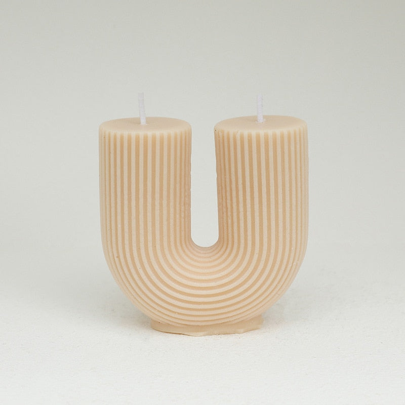 U-Shaped Decorative Scented Candle