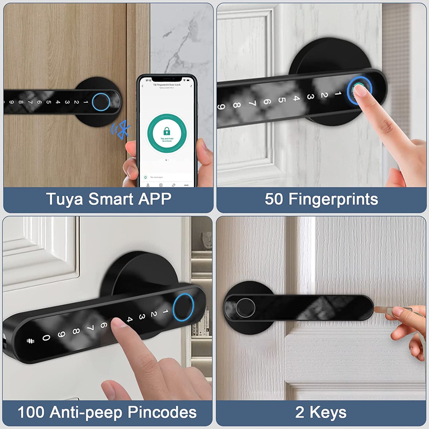 Bluetooth Smart Door Lock with Biometric Fingerprint